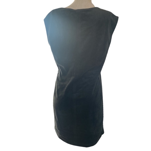 BCBG Max Azria Green Gray Faux Suede dress - Picture 5 of 5